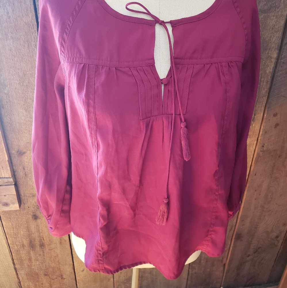 American Eagle Maroon Blouse - image 1